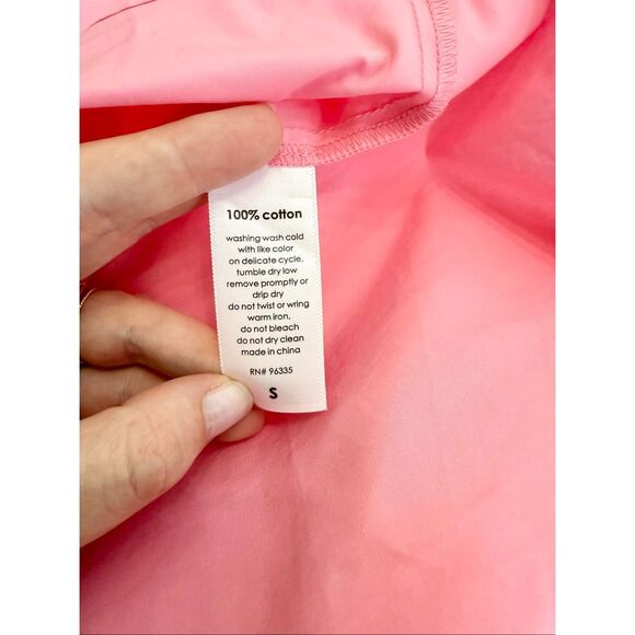 Susana Monaco Knockout Pink Sleeveless Poplin Open Back Maxi Dress Small NWT - Picture 5 of 5